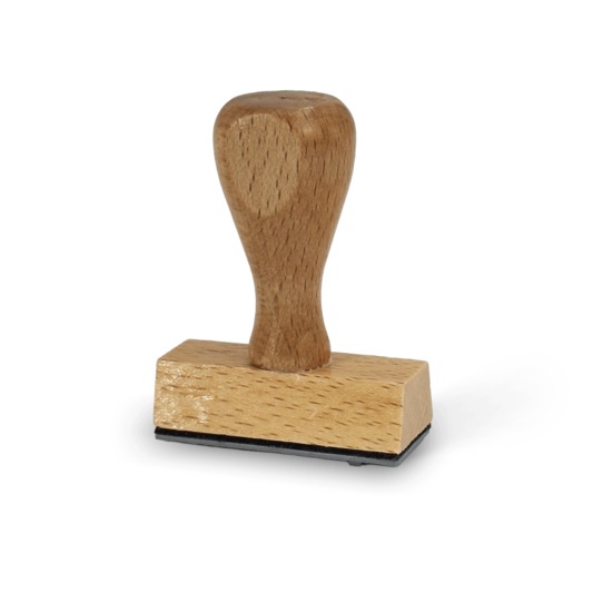 Cachet en bois 2 × 5 — vue 1
