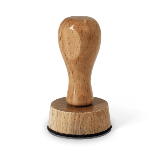Cachet en bois rond 40 — vue 1