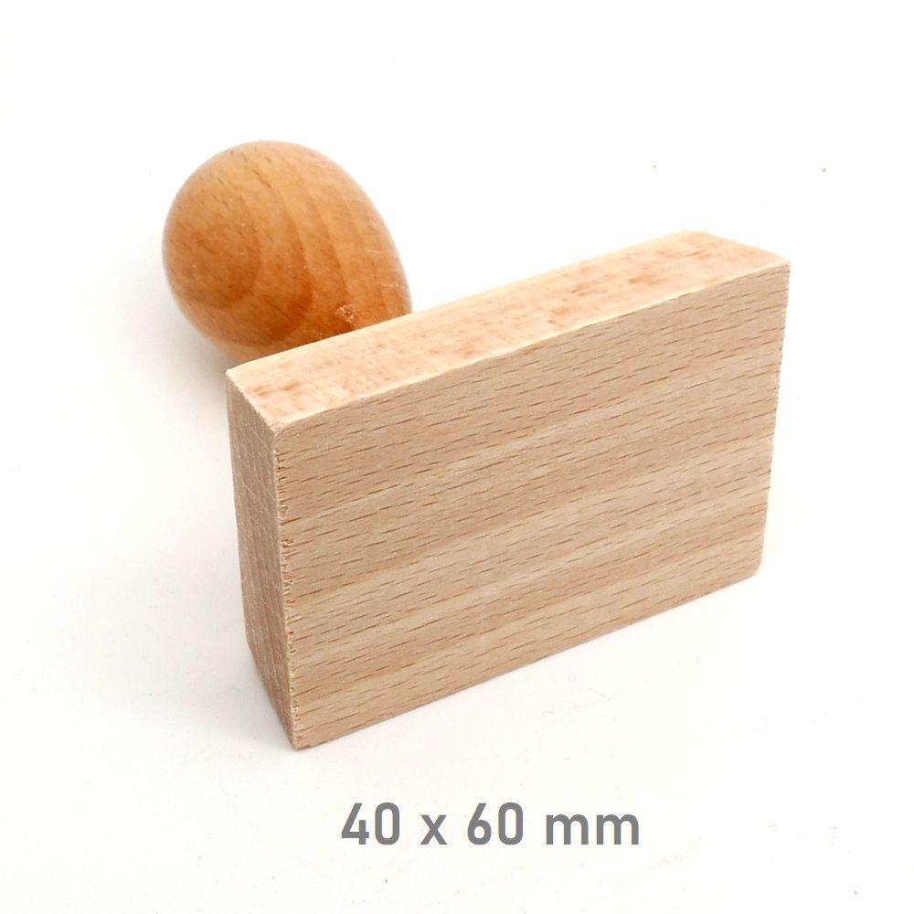 Cachet en bois 4 × 6 — vue 3